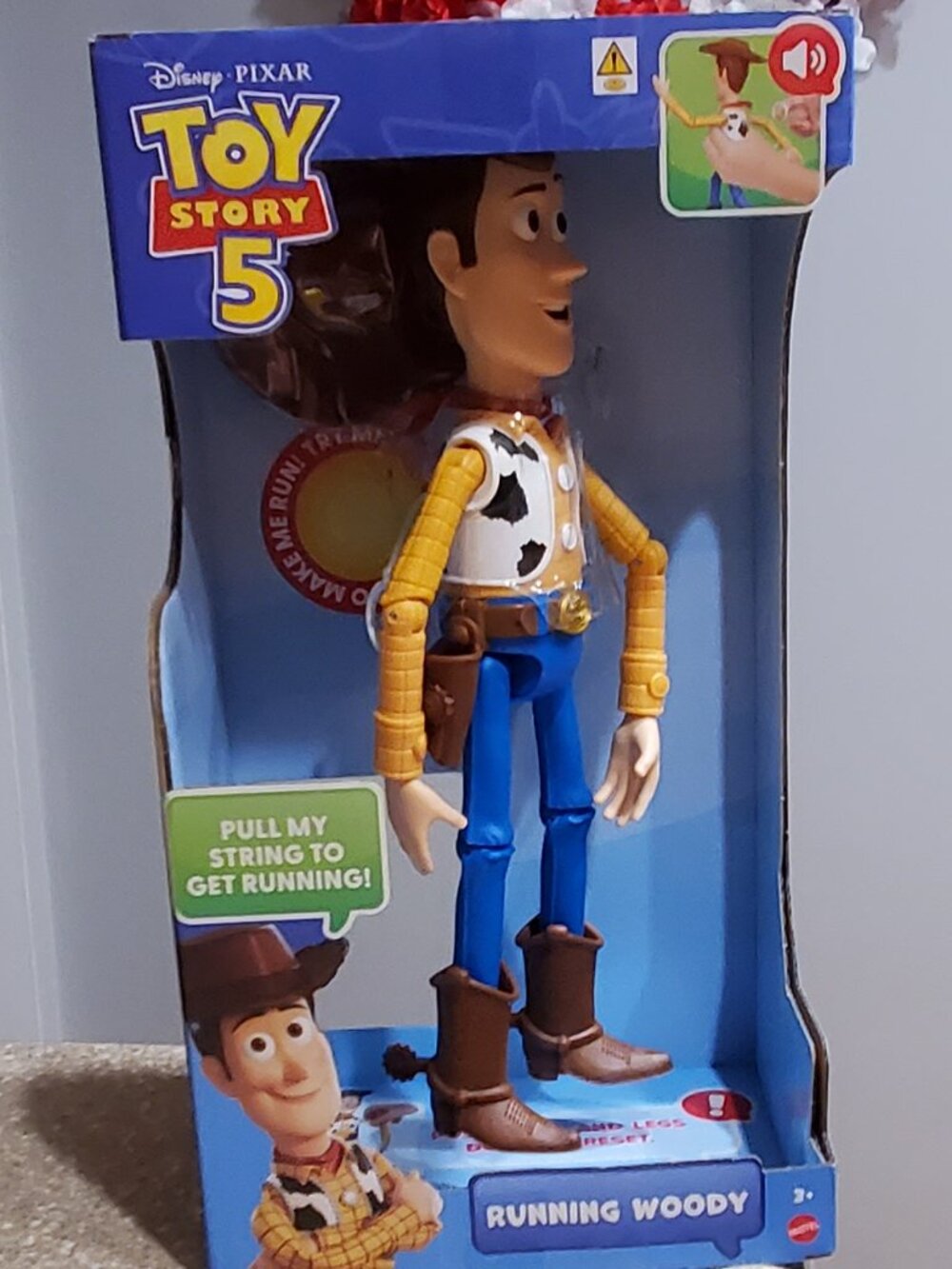 Toy Story 5 Running Woody   New In Box Ready to Gift